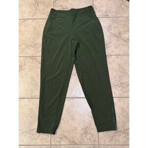 Athleta Dark green Pants Women Zipper ankle